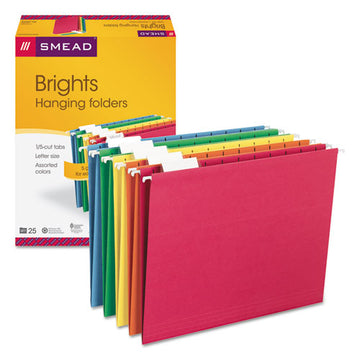 Smead® Colored Hanging File Folders, Letter Size, 1-5-cut Tab, Assorted, 25-box freeshipping - TVN Wholesale
